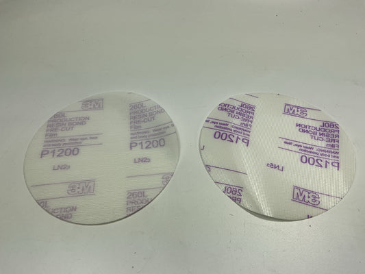 3M 00868 Imperial Hookit II Sanding Discs, P1200 1200 Grit, 6'' Diameter, 10 Disc