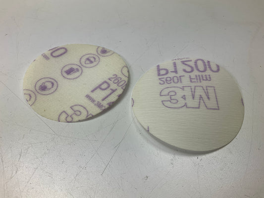3M 00908 Hookit 3'' P1200 Grade Finishing Film Sanding Disc, (Box Of 50)
