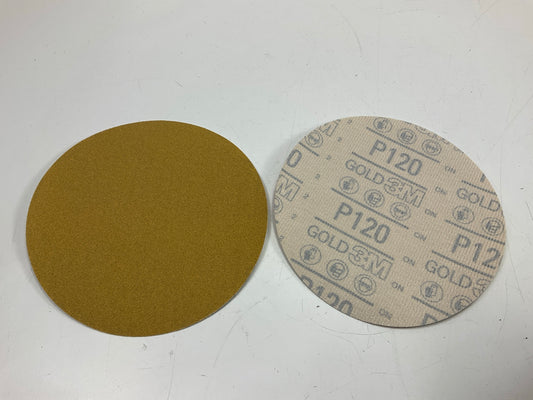 3M 00981 Hookit Gold Sanding Disc 236U 6'' P120C 120 Grit (100 Discs/Box)