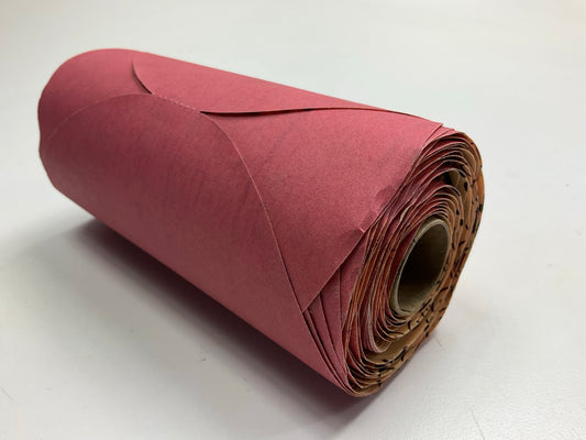 3M 01109 Red Sandpaper Stikit Abrasive Disc Roll , 6 Inch, P320 Grit - 100 Discs