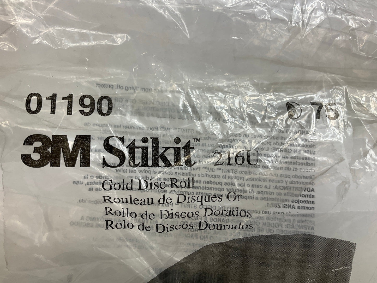 3M 01190 Abrasive Stikit Sanding Discs 5'' Diameter, P320 320 Grit, 75 Discs