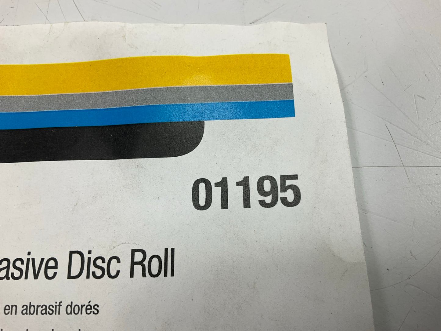 3M 01195 Stikit Gold Sanding Disc Roll, 5'' Diam., P150A 150 Grit, 75 Discs Total