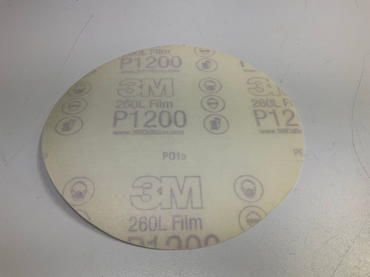 3M 01318 Stikit Finishing Film 6'' P1200 1200 Grit Sanding Discs (100 / Box)
