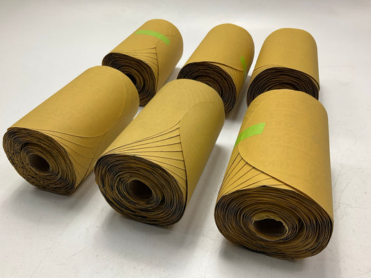 6 Rolls - 3M 01435 Stikit Gold Paper Disc Roll, 6'', P320 Grade, 175 Discs / Roll