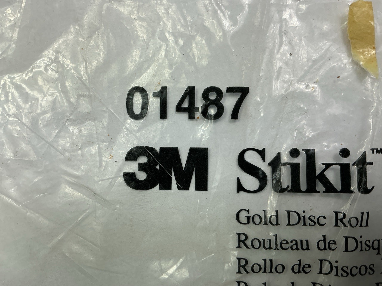 SOME DAMAGE SEE PHOTOS 3M 01487 Stikit Gold 8'' P240A Grit Disc Roll, 125 Discs