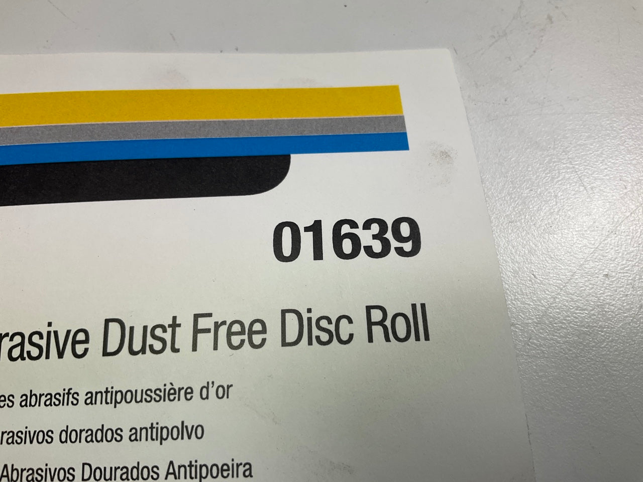 3M 01639 Stikit Gold Dust Free Sanding Disc 6'', P180 Grit, Roll Of (175 Discs)