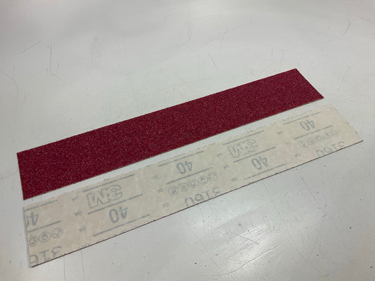 3M01680 Red Abrasive Stikit Sandpaper File Sheet, 40 Grade 40 Grit, 25 Pcs