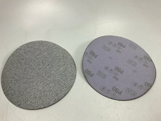 3M 01743 8'' 80 Grit Hookit Purple Sanding Abrasive Discs, Box Of (25)