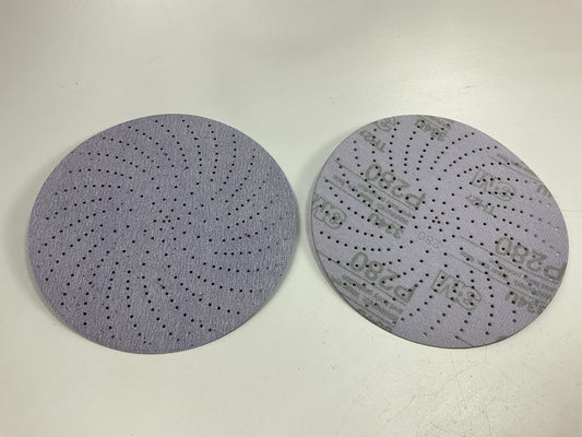 (48 Discs Total) 3M 01813 Purple Clean Sanding 6'' Discs P280, 280 Grit, Hookit
