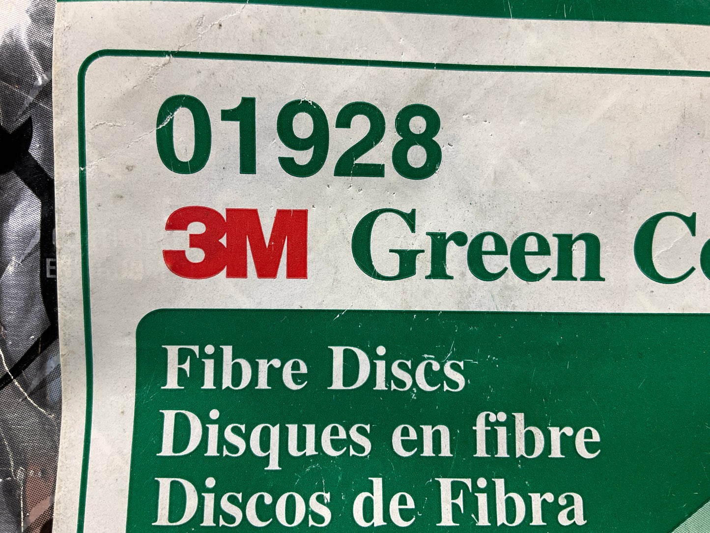3M 01928 Green Corps Fibre Sanding Disc, 9 1/8 In X 7/8 In, 36 Grit, 20 Discs