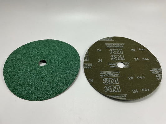 3M 01929 Coated Abrasive Grinding Disc - 24 Grit 9-1/8''x7/8'', PACK OF (16) Discs