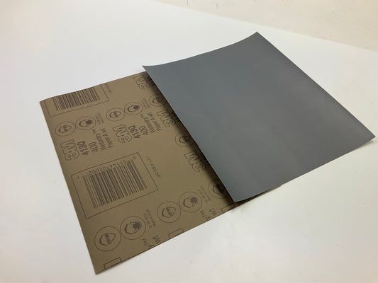 3M 02002 Wetordry Abrasive Sandpaper Sheets, 9'' X 11'', 400A Grit, Pack Of (50)
