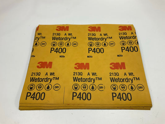 24 Sheets - 3M 02038 Wetordry Abrasive Sandpaper Sheets; 9''X11'', Grit: P400
