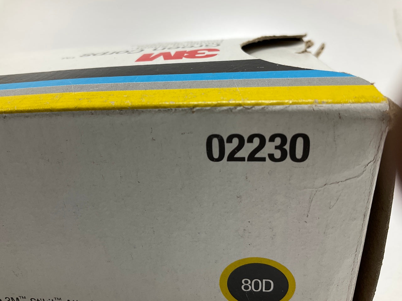 3M 02230 Green Corps Stikit Sand Paper File Sheet 80 Grit 16.5''x2.75, 100 Sheets