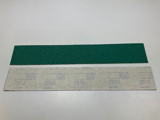 3M 02231 Green Corps Stikit Sandpaper Sheet, 2-3/4'' X 16-1/2'' 40E Grit, 100/box