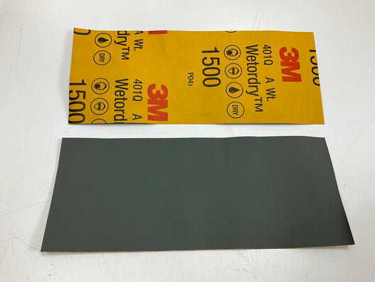 3M 03002 1500 Grit 3-2/3''x9'' Auto Sandpaper Sheets Polish (5 Sheets / Pack)