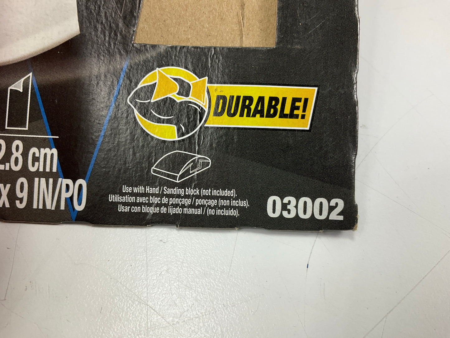 3M 03002 1500 Grit 3-2/3''x9'' Auto Sandpaper Sheets Polish (5 Sheets / Pack)