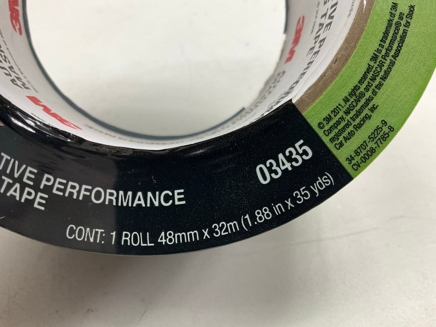 (10) 3M 03435 Automotive Performance Masking Tape, 1.88'' X 35 Yds. Green