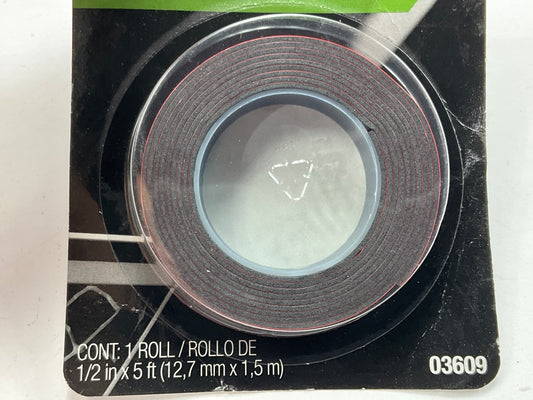 (2) 3M 03609 Automotive Super Strength Molding Tape Elasting Bonding 1/2'' X 5 FT