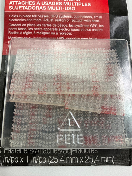 (2) 3M 04862 Multi-Purpose Reclosable Fasteners 1''X1'' - 4 PACK