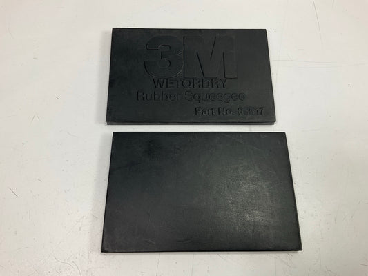 (6) 3M 05517 Wetordry Rubber Squeegee Tool 2-3/4 Inches X 4-1/4 Inches