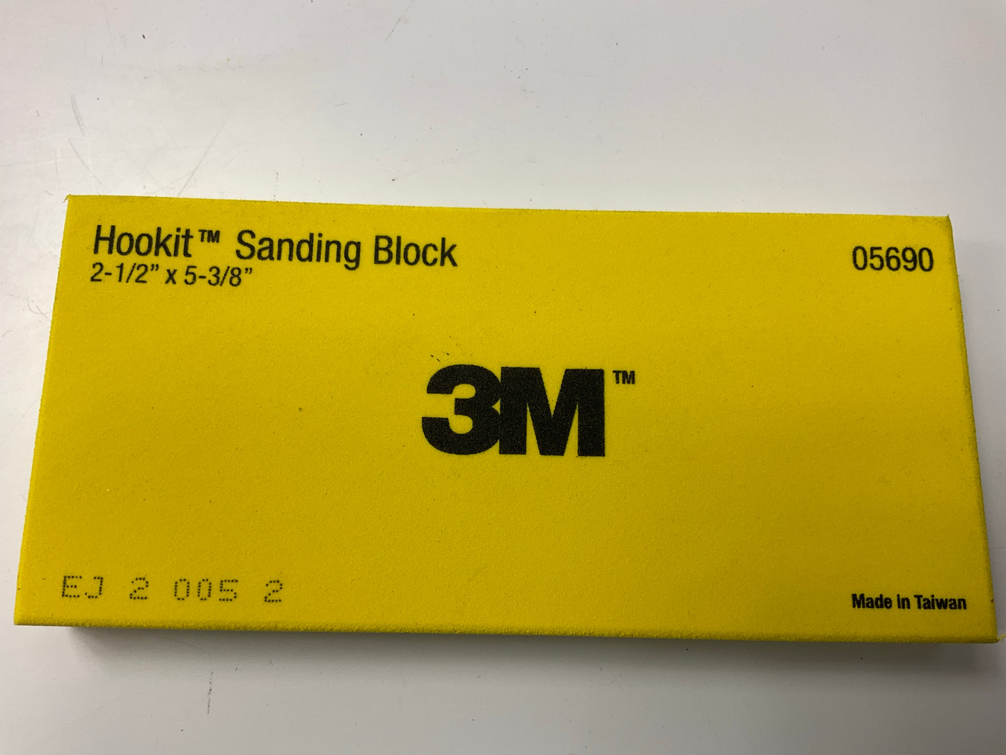 3M 05690 Hookit Sanding Block, 5/8 In X 2-1/2 In X 5-3/8 In