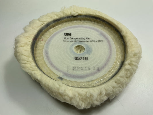 3M 05719 Perfect-It III Single-Side Wool Compounding Pad Detail Car Waxing 5719