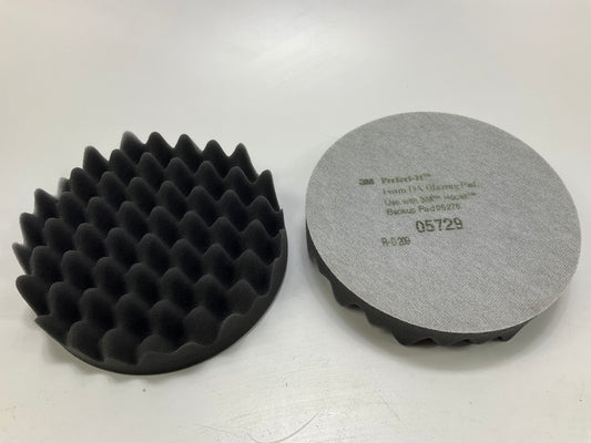 3M 05729 Perfect-It 6-3/4'' DA Glazing Buffing Pad 6'', Pack Of 2