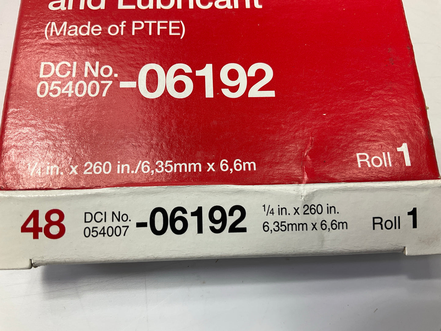3M 06192 Thread Sealing Tape, 1/4'' X 260'', 1 Roll