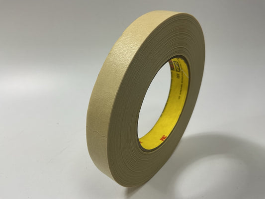 (15) Rolls - 3M 233 06334 Tan Masking Tape 18MM X 55M Single Roll