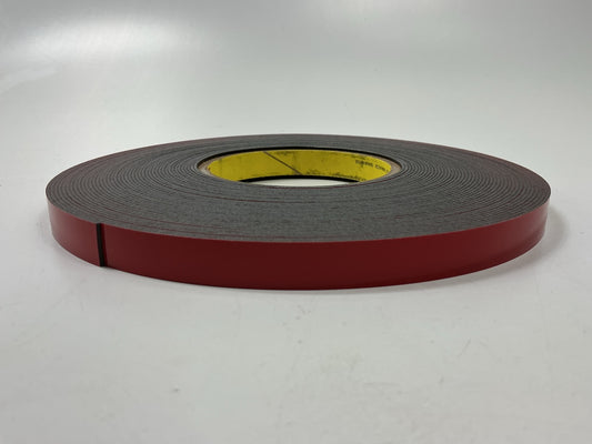 3M 06382 Automotive Acrylic Plus Double Side Attachment Tape Black 1/2'' X 20 Yds