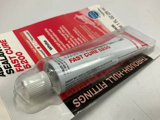3M 06535 Marine Adhesive Sealant 5200 Fast Cure White,1 Oz Tube