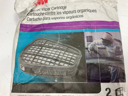 EXPIRED LOT - 3M 07046 Organic Vapor Filter Cartridges, 4 Packs Of 2 Each