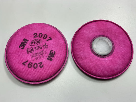 EXPIRED LOT 3M 2097 P100 Particulate Organic Vapor Replacement Respirator Filter