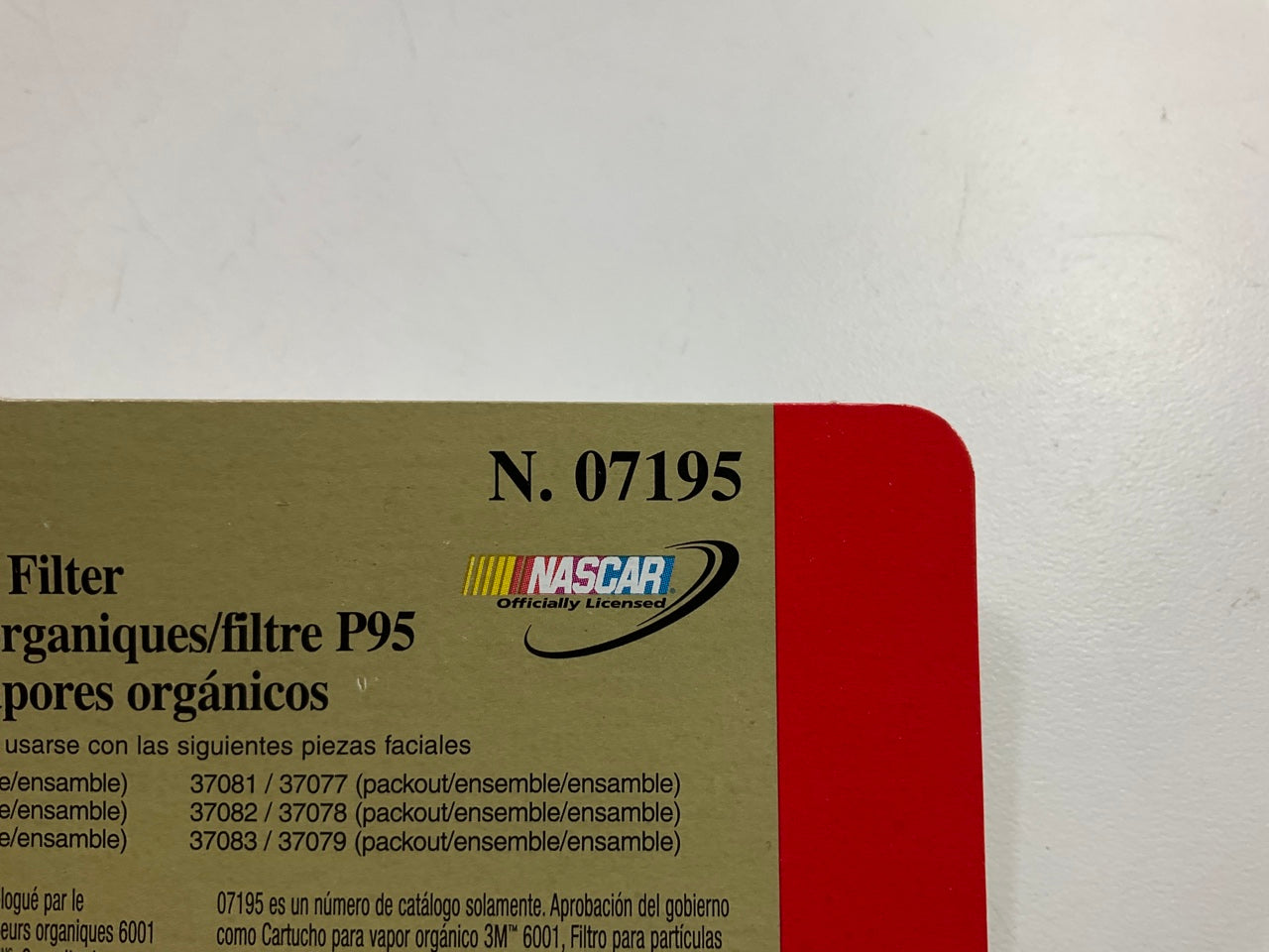 3M 07178 Automotive Paint Spray Respirator Mask, Medium OV/P95 Exp. 01/2029