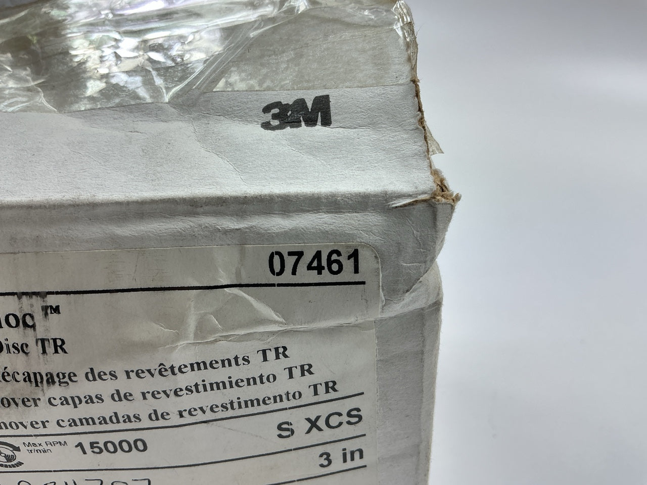 (3) 3M 07461 Scotch-brite Roloc Coating Rust & Paint Removal 3'' Inch Tr