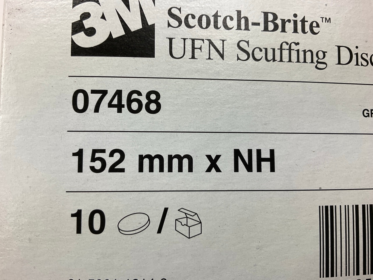 3M 07468 Scotch-Brite 6'' Scuffing Surface Prep Discs (10 Discs Per Box) - 7468