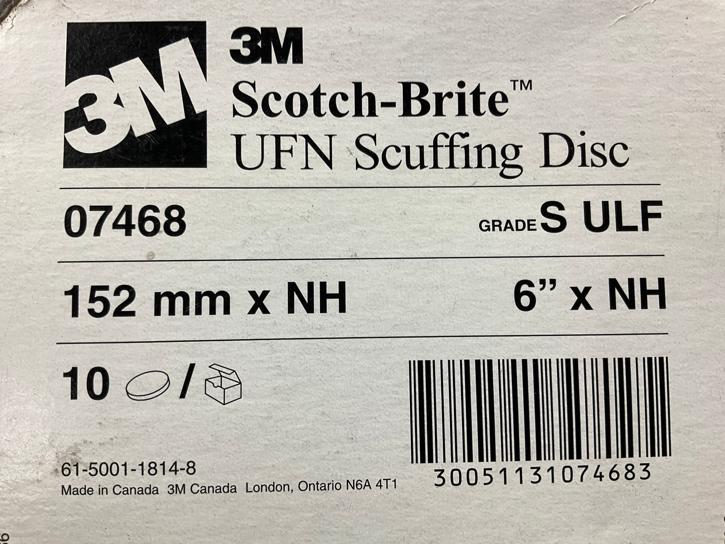 10 Discs - 3M 07468 Scotch-Brite 6'' Scuffing Surface Prep Discs