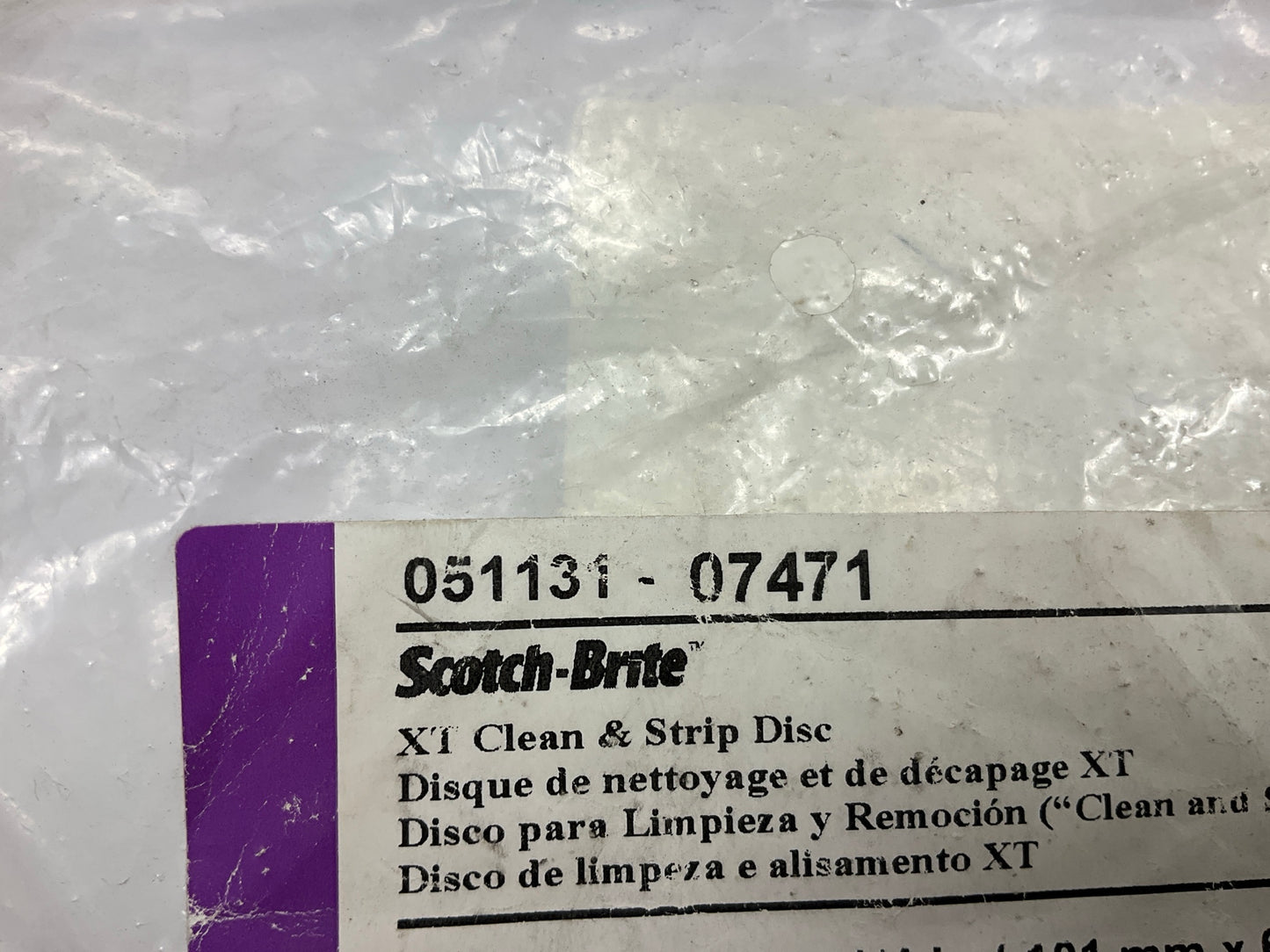 3M 07471 Scotch-Brite Clean & Strip XT Disc, 4 In X 1/4 In, 2 Discs Total