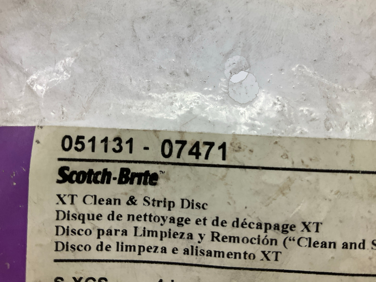 3M 07471 Scotch-Brite Clean & Strip XT Disc 4'' In X 1/4'' In, Pack Of (4)