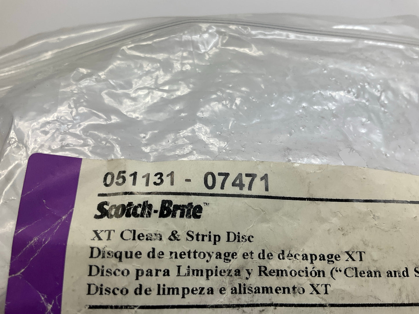 3M 07471 Scotch-Brite Clean & Strip XT Disc, 4 In X 1/4 In, 8 Discs Total