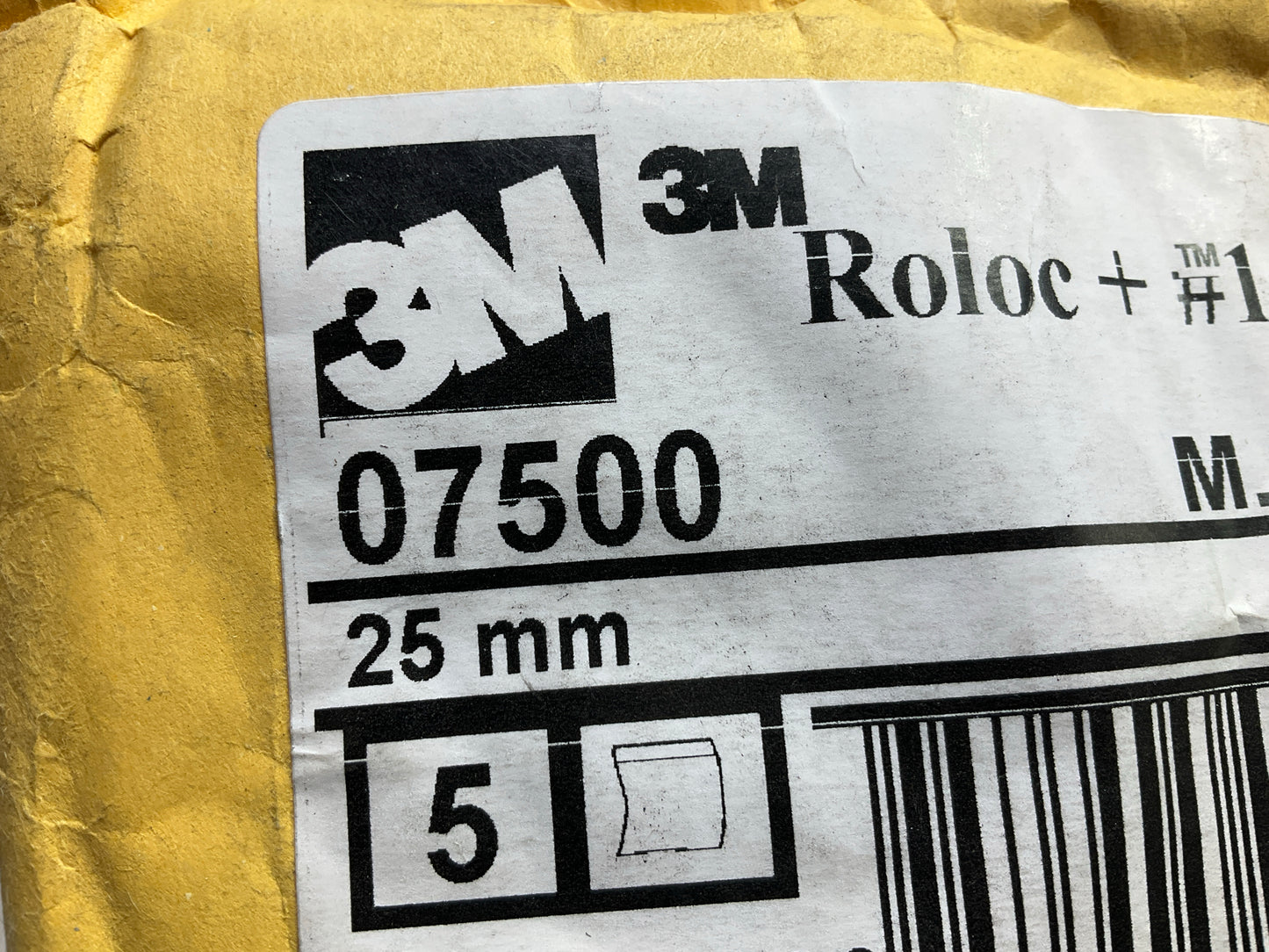 Pack Of (5) - 3M 07500 Roloc Disc Pad Holder, 25,000 Max RPM