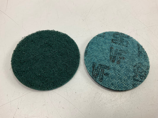 3M 07506 3'' Scotch Brite Surface Conditioning Discs, Very Fine, Box Of 25 Discs