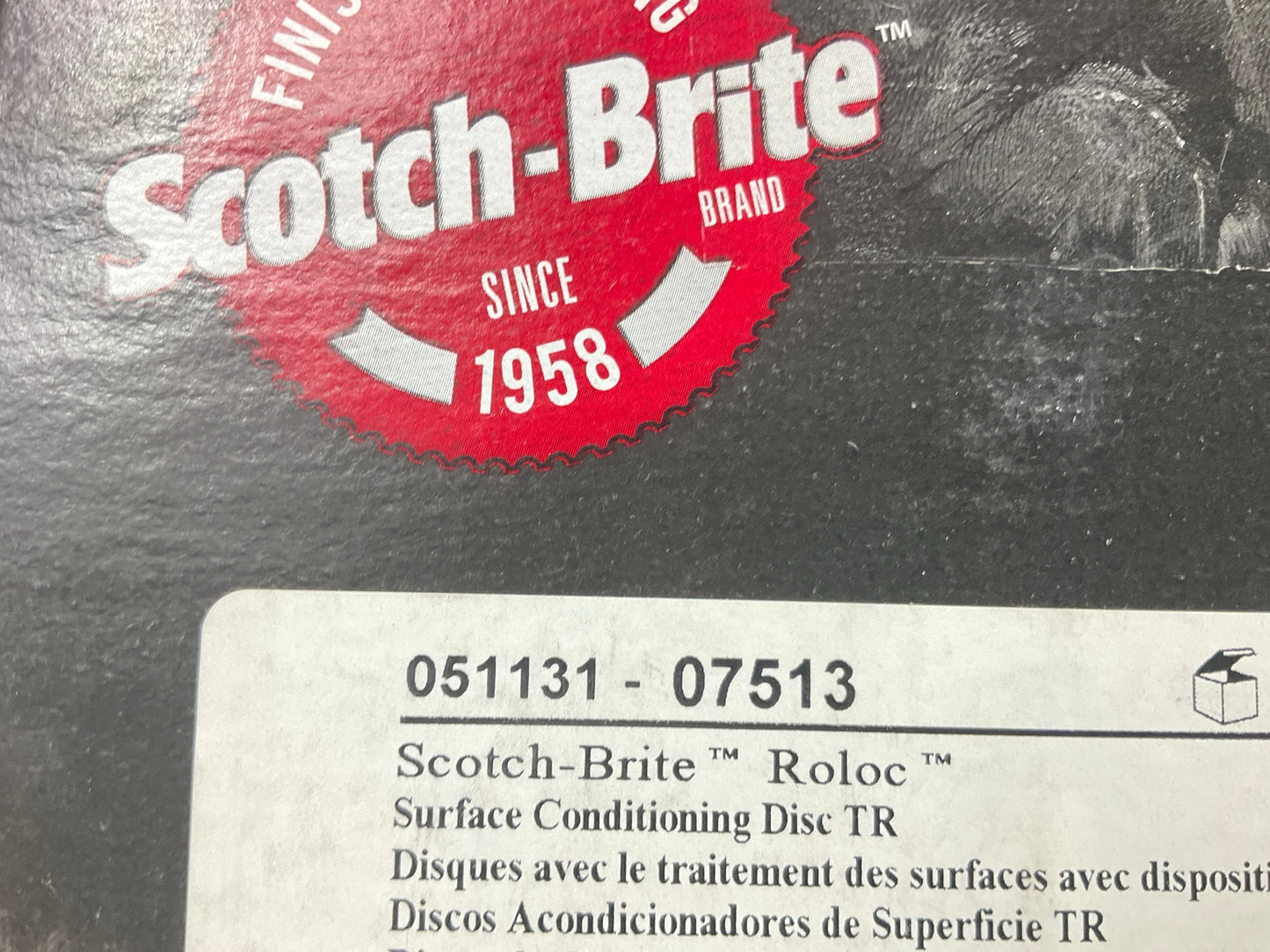 3M 07513 3'' Scotch Brite Roloc Surface Conditioning Discs, 25 / Pack