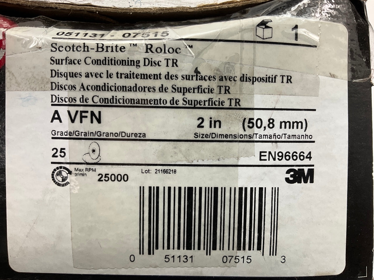 (24) Discs - Scotch-Brite 2'' Blue Aluminum Oxide Roloc Surface Conditioning Disc