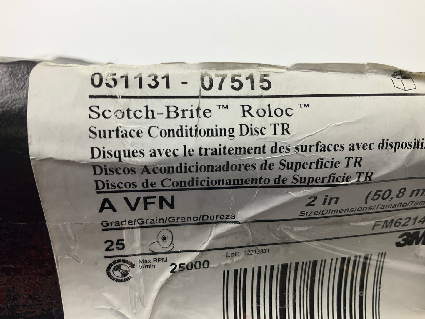 27 Discs Total - 3M 07515 2'' Scotch Brite Roloc Conditioning Discs - Very Fine