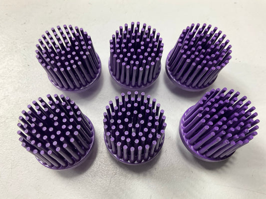 3M 07537 Scotch-Brite Roloc Body Man's Bristle Discs 3in, 36 Grade - 6 Pack
