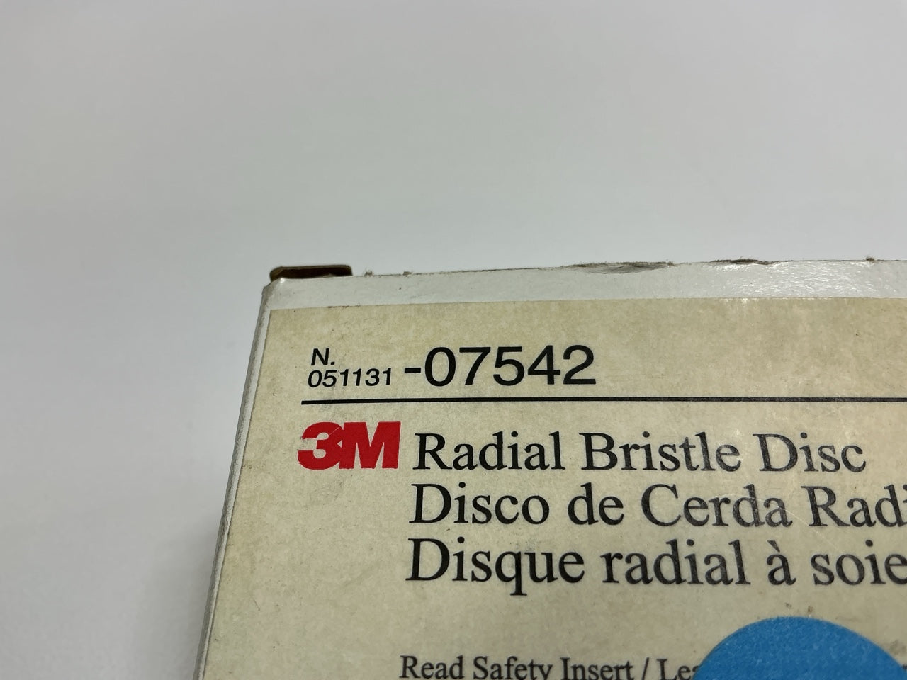 3M 07542 Radial Bristle Discs 3'' 50 Grit, Box Of 10 Discs