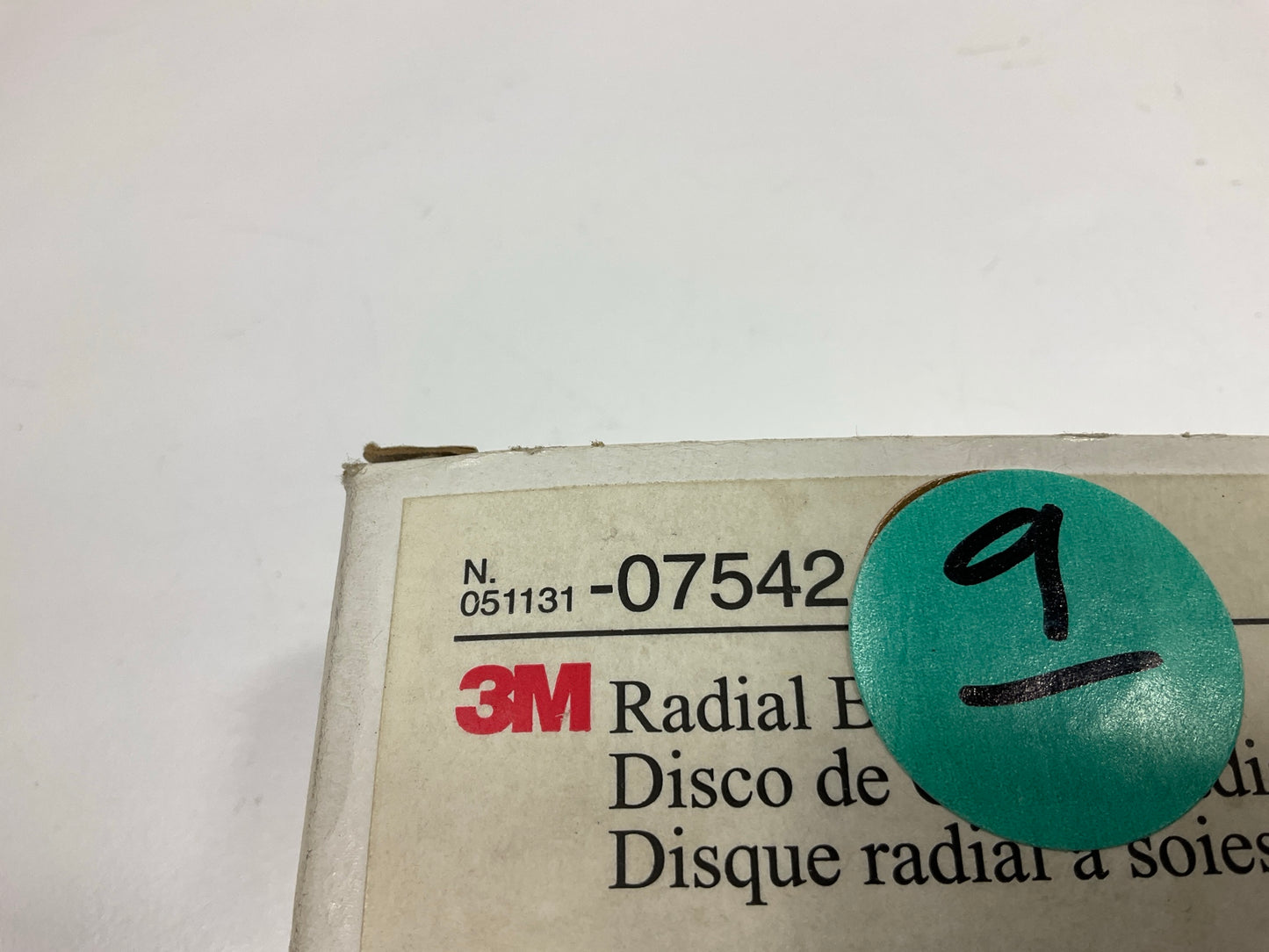 3M 07542 Radial Bristle Discs 3'' 50 Grit, Box Of 9