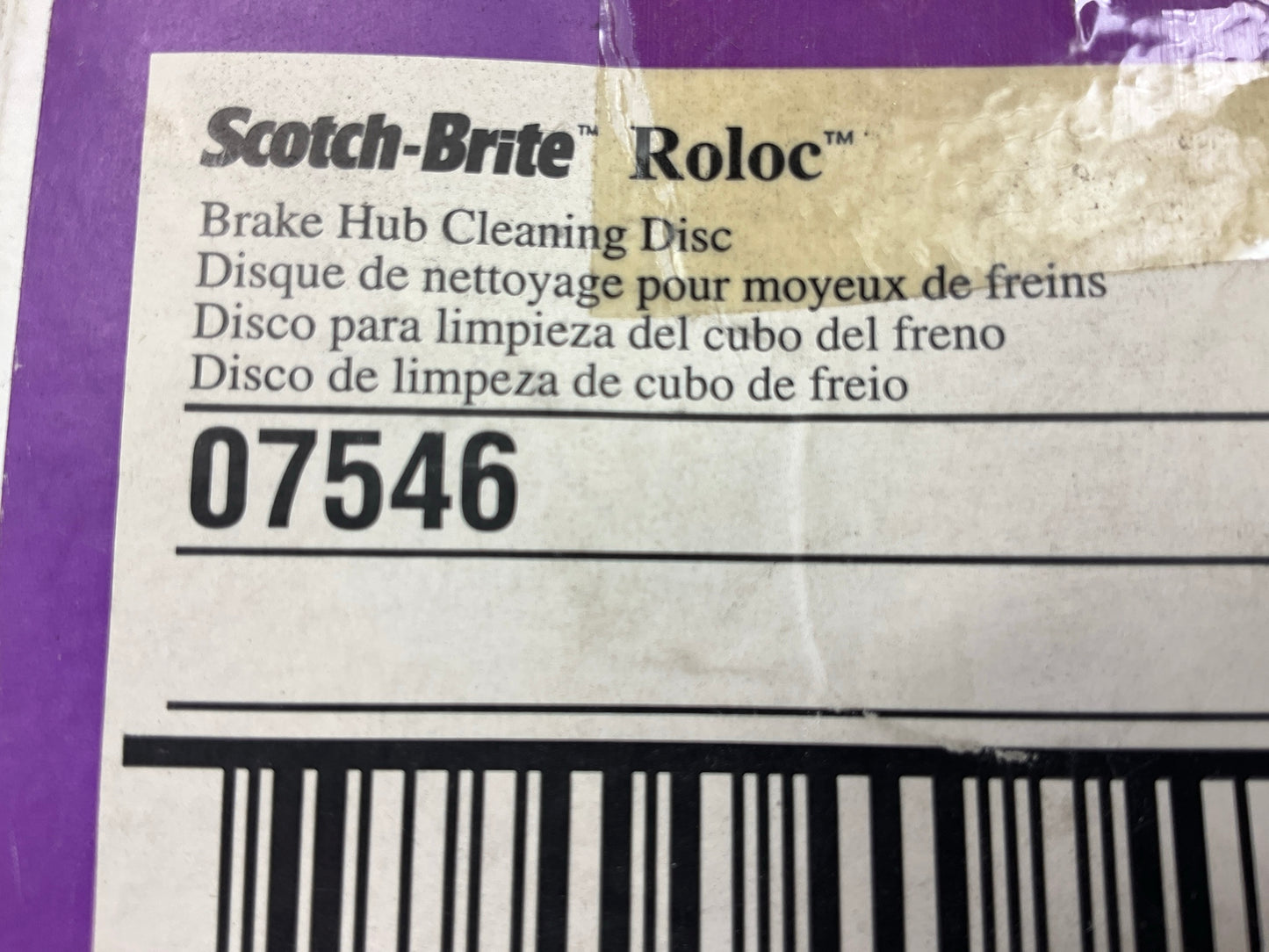 (5) DISCS - 3M 07546 Scotch-Brite Roloc Brake Hub Cleaning Discs, Extra Coarse